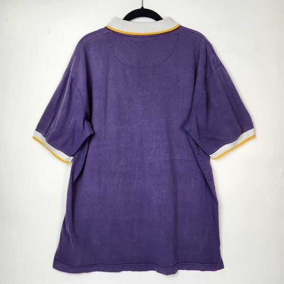 VTG 90s Minnesota Vikings Polo NFL Football‎ Embroidered Sports Retro Athleisure - Picture 6 of 10
